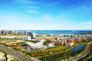 中国石油大学出国留学校园环境办公楼