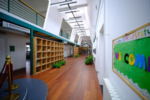 北京市通州区私立树人学校教学楼内