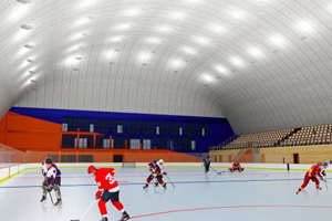 北京市私立匯佳學校冰球館內部