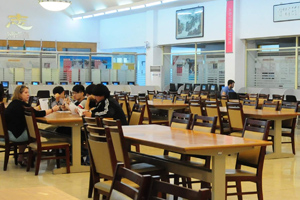 北京中加学校|通州华仁学校图书馆环境