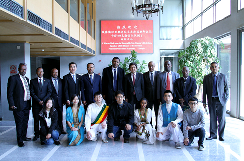 埃塞俄比亚领导访问北京外国语大学