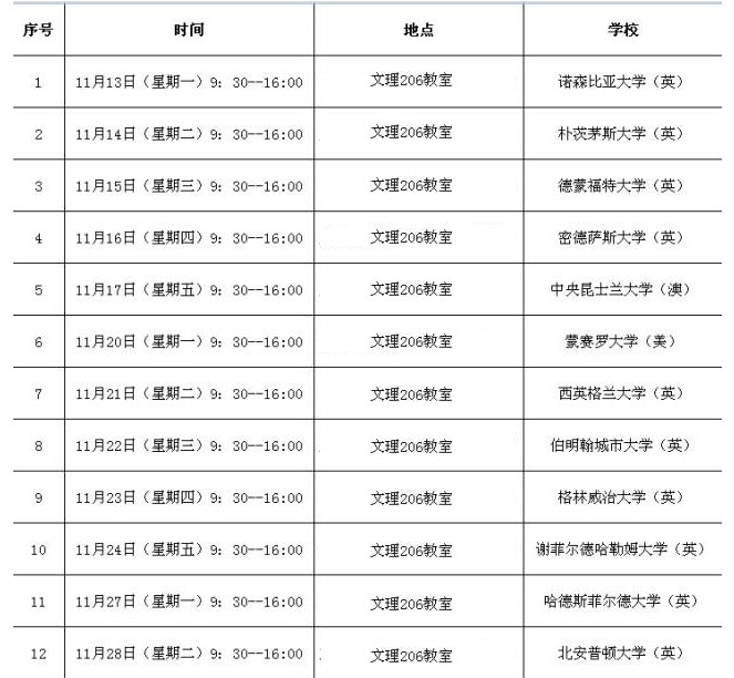 北京航空航天大学国外院校“开放日”时间安排