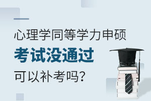 心理学同等学力申硕考试没通过可以补考吗？