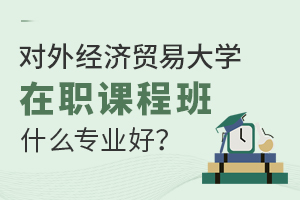 对外经济贸易大学在职课程培训班什么专业好？