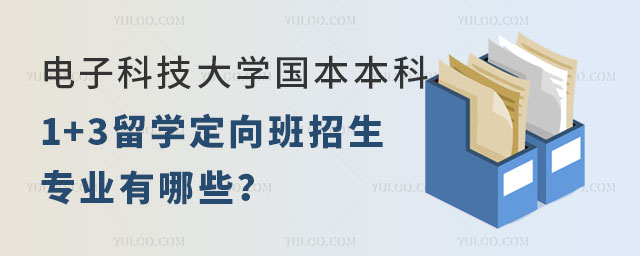 电子科技大学国本本科1+3留学定向班招生专业