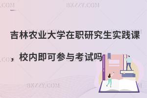 吉林农业大学在职研究生实践课，校内即可参与考试吗