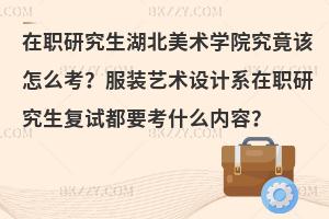 在职研究生湖北美术学院究竟该怎么考？服装艺术设计系在职研究生复试都要考什么内容？
