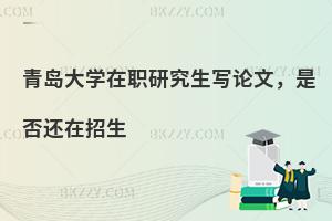 青岛大学在职研究生写论文，是否还在招生