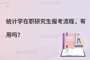 统计学在职研究生报考流程，有用吗？