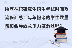 陕西在职研究生招生考试时间及流程汇总！每年报考的学生数量增加会导致竞争力度激烈吗？