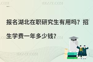 报名湖北在职研究生有用吗？招生学费一年多少钱？