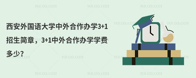 西安外国语大学3+1中外合作办学学费