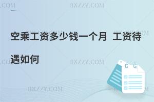 空乘工資多少錢一個月?空乘工資待遇如何?