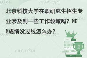 北京科技大学在职研究生招生专业涉及到一些工作领域吗？MEM成绩没过线怎么办？