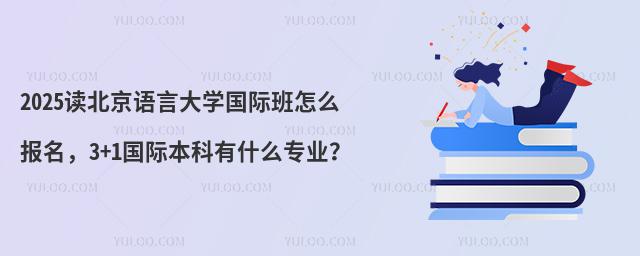2025读北京语言大学国际班怎么报名，3+1国际本科有什么专业？