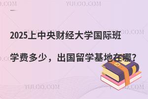 2025上中央财经大学国际班学费多少，出国留学基地在哪？