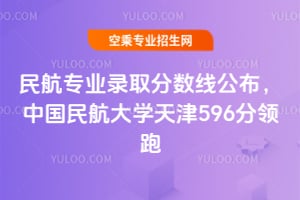 2025年民航專業錄取分數線公布,中國民航大學天津596分領跑