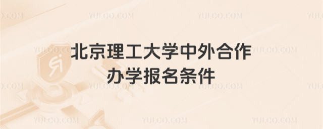 北京理工大学中外合作办学报名条件