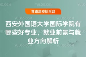 西安外國語大學(xué)國際學(xué)院有哪些好專業(yè)？就業(yè)前景與就業(yè)方向解析