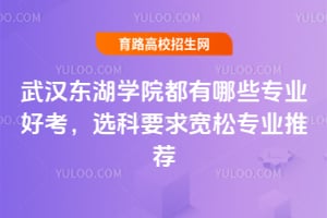武漢東湖學院都有哪些專業好考？選科要求寬松專業推薦