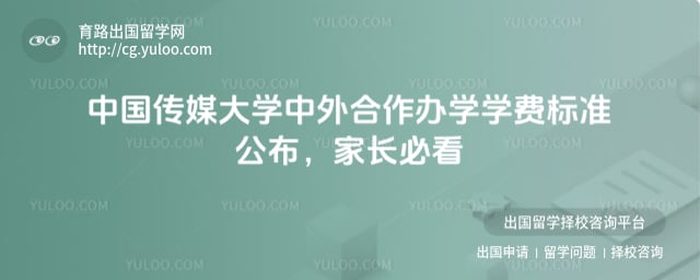中国传媒大学中外合作办学学费