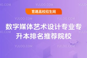 2025年數字媒體藝術設計專業專升本排名推薦院校
