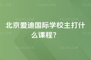 北京愛迪國際學(xué)校主打什么課程？