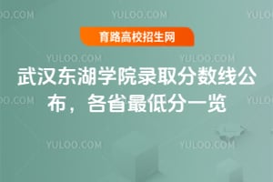2025年武漢東湖學院錄取分數線公布，各省最低分一覽