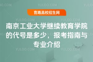 南京工業大學繼續教育學院的代號是多少？報考指南與專業介紹