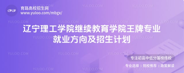 遼寧理工學院繼續(xù)教育學院王牌專業(yè)就業(yè)方向