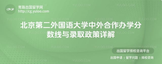 北京第二外国语大学中外合作办学分数线
