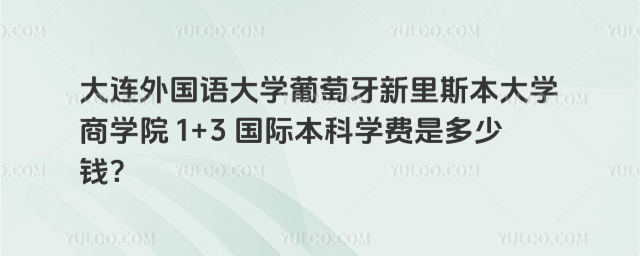 大连外国语大学国际本科学费