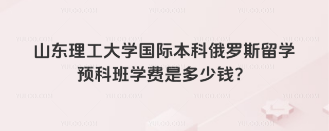 山东理工大学国际本科学费