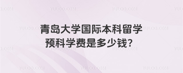 青岛大学国际本科学费