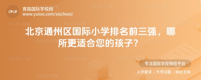 北京通州区国际小学排名