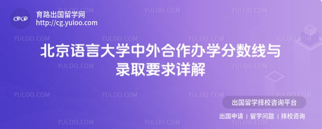北京语言大学中外合作办学分数线