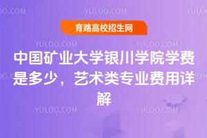 中國(guó)礦業(yè)大學(xué)銀川學(xué)院學(xué)費(fèi)是多少？藝術(shù)類專業(yè)費(fèi)用詳解