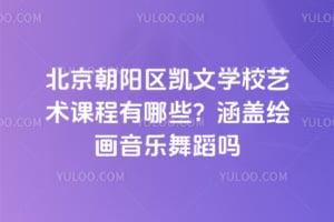 北京朝阳区凯文学校艺术课程有哪些？涵盖绘画音乐舞蹈吗