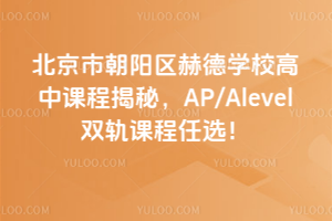 北京市朝陽(yáng)區(qū)赫德學(xué)校高中課程揭秘，AP/Alevel雙軌課程任選！