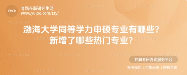 渤海大學(xué)同等學(xué)力申碩專業(yè)有哪些