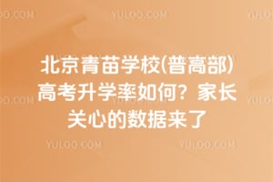 北京青苗学校(普高部)高考升学率如何?家长关心的数据来了