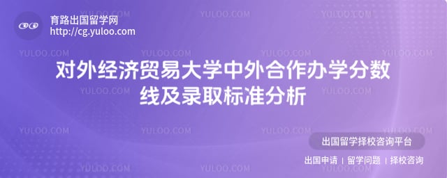 对外经济贸易大学中外合作办学分数线