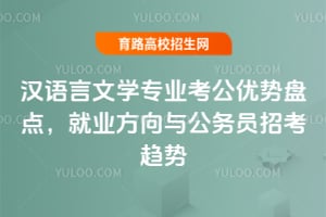 汉语言文学专业考公优势盘点,就业方向与公务员招考趋势