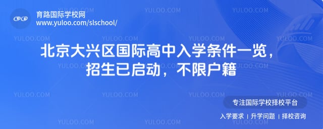 北京大兴区国际高中入学条件