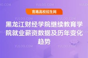 黑龙江财经学院继续教育学院就业薪资数据及历年变化趋势