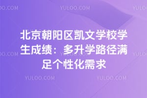 北京朝阳区凯文学校学生成绩：多升学路径满足个性化需求