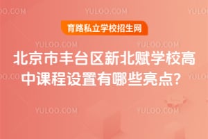 北京市豐臺區新北賦學校高中課程設置有哪些亮點？