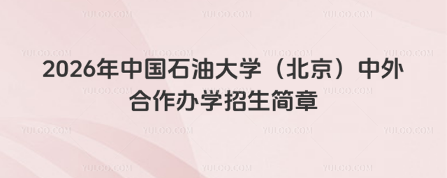 中国石油大学中外合作办学招生简章