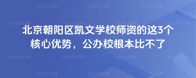 北京朝陽區凱文學校師資