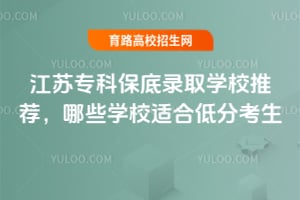 江蘇?？票５卒浫W校推薦，哪些學校適合低分考生？